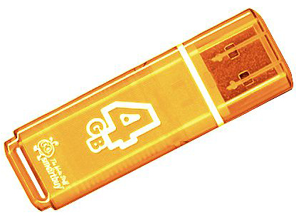 

Накопитель USB 2.0 4GB SmartBuy SB4GBGS-Or Glossy оранжевый, SB4GBGS-Or