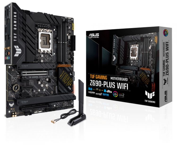 

Материнская плата ATX ASUS TUF GAMING Z690-PLUS WIFI 90MB1AW0-M0EAY0 (LGA1700, Z690, 4*DDR5(6000), 4*SATA 6G RAID, 4*M.2, PCIE, 7.1CH, 2.5Glan, WiFi,, TUF GAMING Z690-PLUS WIFI