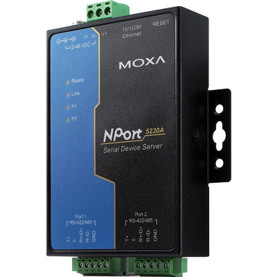 

Сервер MOXA NPort 5230A-T 2 port RS-422/485 advanced, DB9, NPort 5230A-T