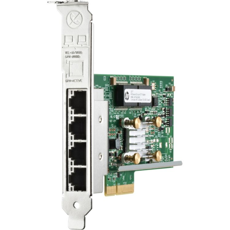 Адаптер сетевой HPE 331T 647594-B21 4x1Gb, PCIe(2.0), for DL165/580/980G7 & Gen8/Gen9-servers модуль памяти dell 370 aeqf 16gb dual rank rdimm 2933мhz kit for g14 servers 370 aeqe