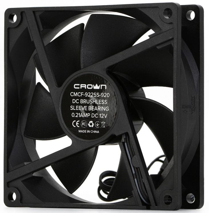 

Вентилятор для корпуса Crown CMCF-9225S-920 CM000003103 92mm fan, 800-1800 об/мин, 27 CFM, 22.5 dBA, 3pin+MOLEX, CMCF-9225S-920