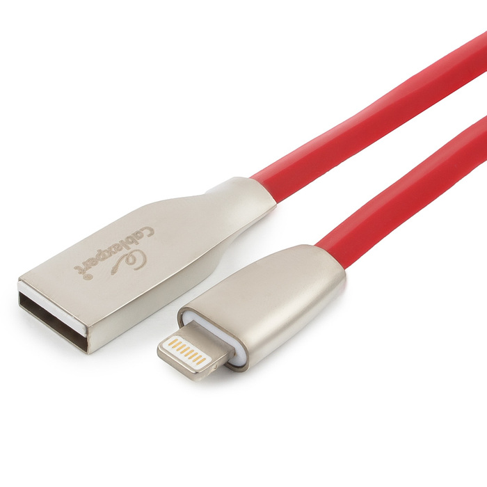 

Кабель интерфейсный Cablexpert CC-G-APUSB01R-3M для Apple AM/Lightning, красный, блистер, CC-G-APUSB01R-3M