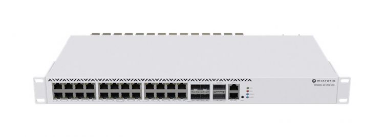 

Коммутатор Mikrotik CRS326-4C+20G+2Q+RM 20x2.5G Ethernet ports, 4xCOMBO 2.5G ETH/10G SFP+, 2x40G QSFP+, CRS326-4C+20G+2Q+RM