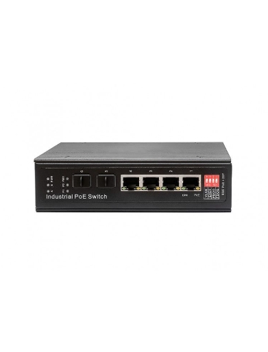 

Коммутатор PoE NST NS-SW-4G2G-SP/I промышленный Gigabit Ethernet на 6 портов. Порты: 4 x GE (10/100/1000Base-T) с PoE (до 90W) + 2 x GE SFP (1000Base-, NS-SW-4G2G-SP/I