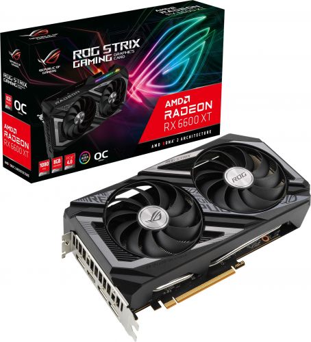 

Видеокарта PCI-E ASUS Radeon RX 6600 XT ROG STRIX GAMING OC (ROG-STRIX-RX6600XT-O8G-GAMING), Radeon RX 6600 XT ROG STRIX GAMING OC (ROG-STRIX-RX6600XT-O8G-GAMING)