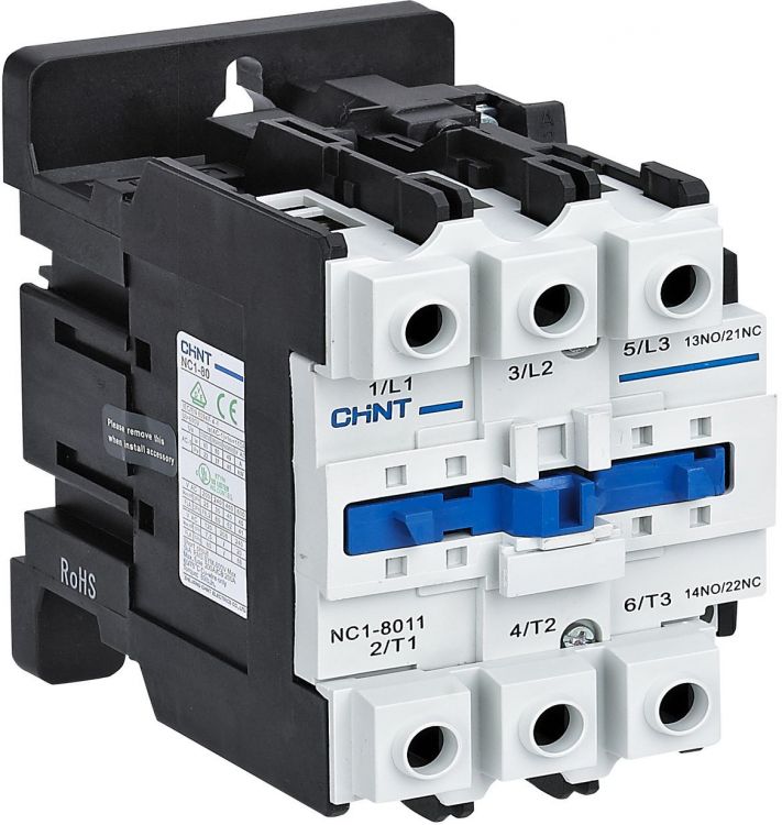 

Контактор CHINT 222941 NC1-8011 80А 24В/АС3 1НО+1НЗ 50Гц (R), 222941