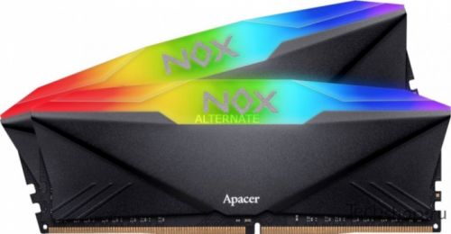 Модуль памяти DDR4 16GB (2*8GB) Apacer AH4U16G32C28YMBAA-2 NOX PC4-25600 3200MHz CL16 радиатор 1.35V