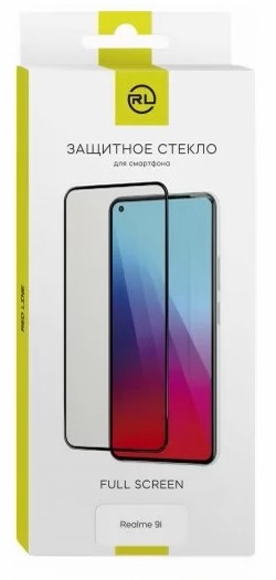 

Защитное стекло Red Line УТ000030148 для Realme 9i, tempered glass FULL GLUE, чёрная рамка, УТ000030148