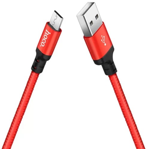 

Кабель интерфейсный Hoco X14 Times УТ000023195 USB/MicroUSB, красный с черным, X14 Times