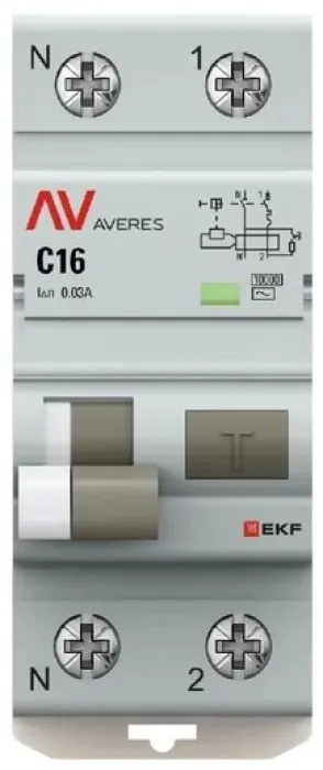 фото EKF rcbo10-1pn-16C-30-a-av