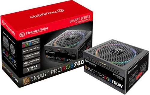 Блок питания ATX Thermaltake Smart Pro RGB 750W PS-SPR-0750FPCBEU-R Полностью модульный, 80Plus Bron