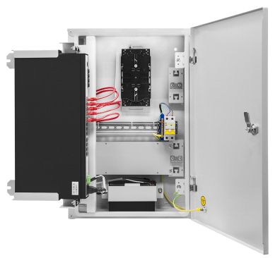 Шкаф SNR SNR-TWC-604020-RTU-IP30 телекоммуникационный для узла доступа, 600х400x200мм, серия RT с блоком питания машина для майнинга биткоинов innosilicon t2t 32t с блоком питания