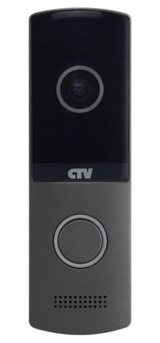 Вызывная панель CTV CTV-D4003NG для видеодомофона, металличесикй корпус с акриловым покрытием, подсветка кнопки вызова, встроенный блок управления зам
