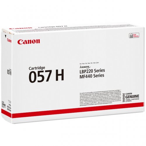 Тонер-картридж Canon 057H BK 3010C002 черный для MF449x/MF446x/MF445dw/MF443dw/453/455/LBP228x/LBP226dw/LBP223dw 10000стр.