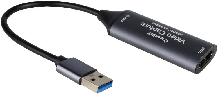 

Карта захвата IconBit HS-2513 сигнала HDMI 4К30, USB 3.0, HS-2513