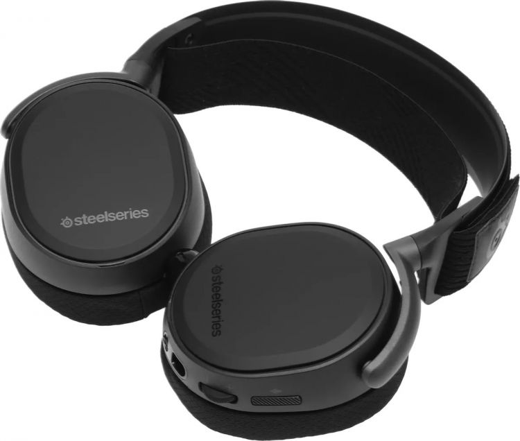 цена Наушники с микрофоном SteelSeries Arctis Pro 61486 черные, 3м, мониторные, USB, оголовье
