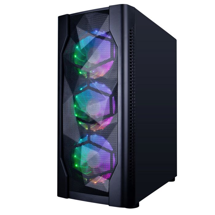 

Корпус ATX 1STPLAYER DK D4 D4-BK-4G6 черный, без БП, с окном, 2*USB 2.0, USB 3.0, audio, DK D4