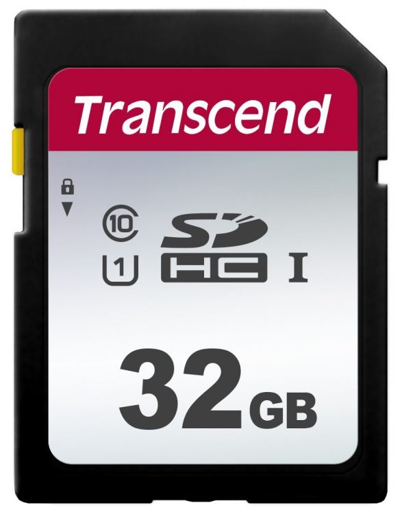 Карта памяти 32GB Transcend TS32GSDC300S SDHC Class 10 U1 300S - фото 1