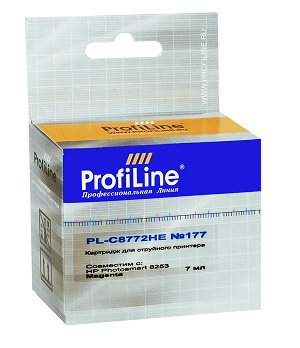 

Картридж ProfiLine PL-C8772HE-M №177 для принтеров HP 8253 Magenta водн ProfiLine, PL-C8772HE-M