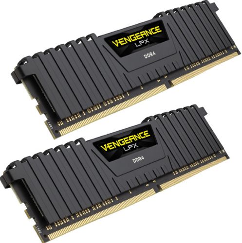 Модуль памяти DDR4 16GB (2*8GB) Corsair CMK16GX4M2B3000C15 Vengeance LPX Black PC4-24000 3000MHz CL15 1.35V XMP Радиатор RTL - фото 1