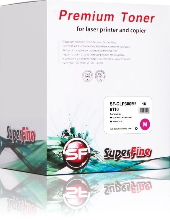 

Картридж SuperFine SF-CLP300M/6110 Картридж Samsung CLP-300M CLP-300/CLX-2160/3160/Phaser 6110 1K magenta Premium SuperFine, SF-CLP300M/6110