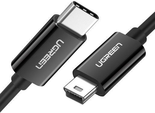 Кабель UGREEN US242 50445 USB-C 2.0 Male / MiniUSB 5Pin Male, 28+24AWG, 1 м. черный