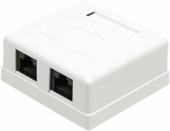 

Компьютерная розетка настенная TWT TWT-SM2-4545/S6-WH 2 порта RJ-45 категории 6, STP, белая, TWT-SM2-4545/S6-WH