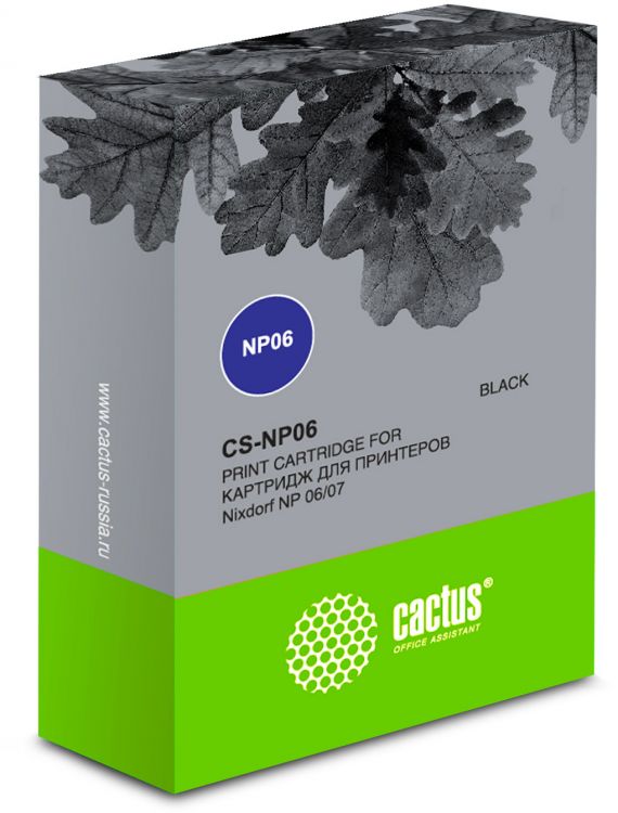 Картридж ленточный Cactus CS-NP06 черный для Nixdorf NP 6 цена и фото