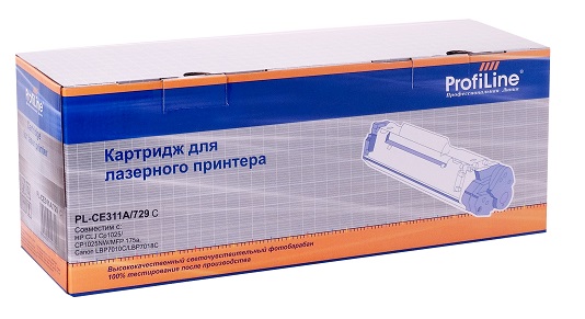 

Картридж ProfiLine PL-CE312A/CF352A/729 для принтеров HP CLJ CP1025/CP1025NW/MFP M175a/M175nw/M275/M176n/M177fw/ Canon LBP 7010/7010C/LBP7018C Yellow, PL-CE312A/CF352A/729