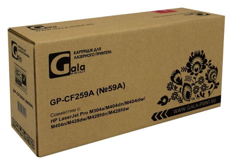 Картридж GalaPrint GP_CF259A_emu (№59A) для принтеров HP LaserJet Pro M304a/M404dn/M428dw с эмулятором 3000 копий