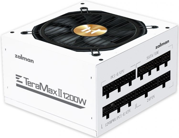 

Блок питания ATX Zalman ZM1200-TMX2 WH 1200W, APFC, 120mm Fan, 80+ Gold Gen5, Full Modular, White, Retail, ZM1200-TMX2 WH