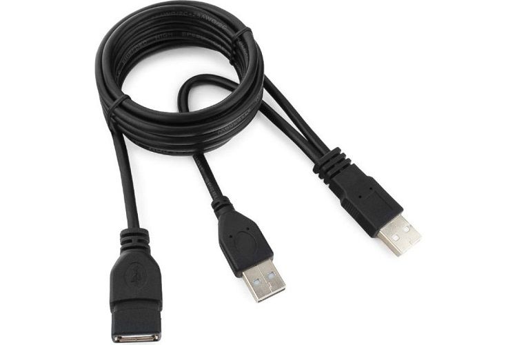 

Кабель интерфейсный USB 2.0 удлинитель Cablexpert 2xAM/AF CCP-USB22-AMAF-6 1.8 м, Pro, экран, черный, пакет, 2xAM/AF