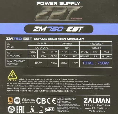 Zalman ZM750-EBT