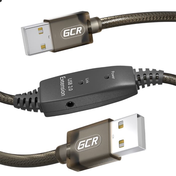 

Кабель интерфейсный USB 2.0 Greenconnect GCR-53789 активный 15.0m, AM/AM, черно-прозрачный, с усилителем сигнала, разъём для доп.питания, 24/22 AWG, GCR-53789