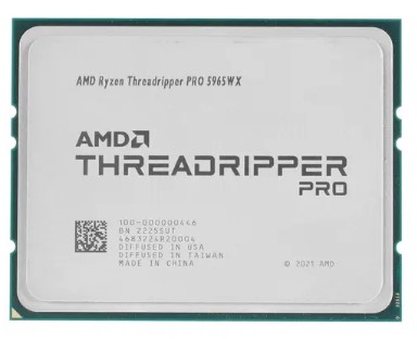 

Процессор AMD Ryzen Threadripper PRO 5965WX 100-000000446 Zen 3 24C/48T 3.6-4.5GHz (sWRX8, L3 128MB, 7nm, 280W TDP) OEM, Ryzen Threadripper PRO 5965WX