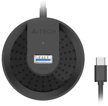 Разветвитель A4Tech HUB-30C 4*USB 3.0, черный (1874614)