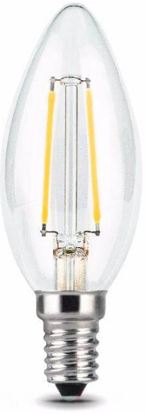 

Лампа светодиодная Gauss 103801107 LED Filament Свеча E14 7W 550lm 2700К, 103801107