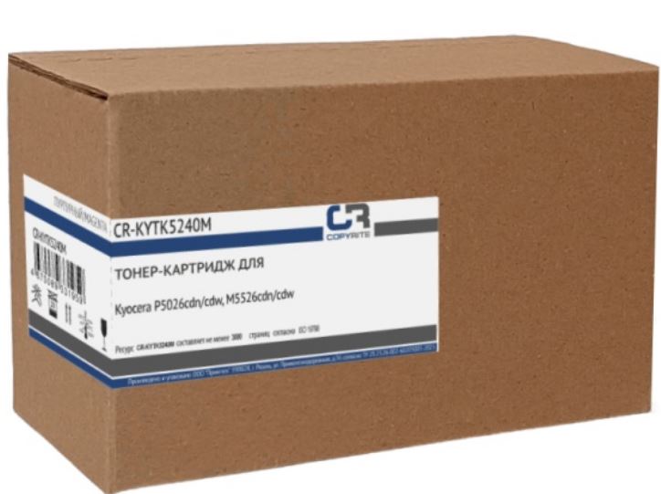 

Тонер-картридж CopyRite CR-KYTK5240M для Kyocera P5026cdn/cdw, M5526cdn/cdw, TK-5240M, 3000 стр, magenta, CR-KYTK5240M