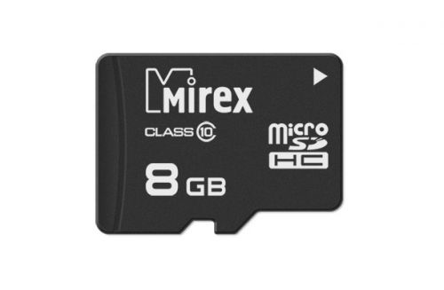 

Карта памяти 8GB Mirex 13612-MC10SD08, 13612-MC10SD08