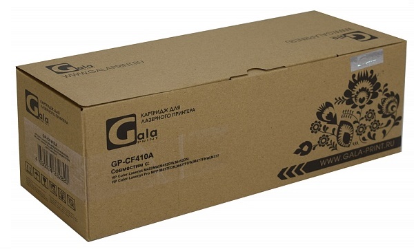 Картридж GalaPrint CF410A black (№410A) 2300 копий