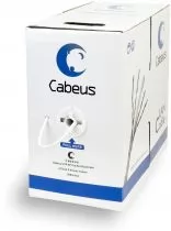 Cabeus UTP-4P-Cat.5e-SOLID-WH