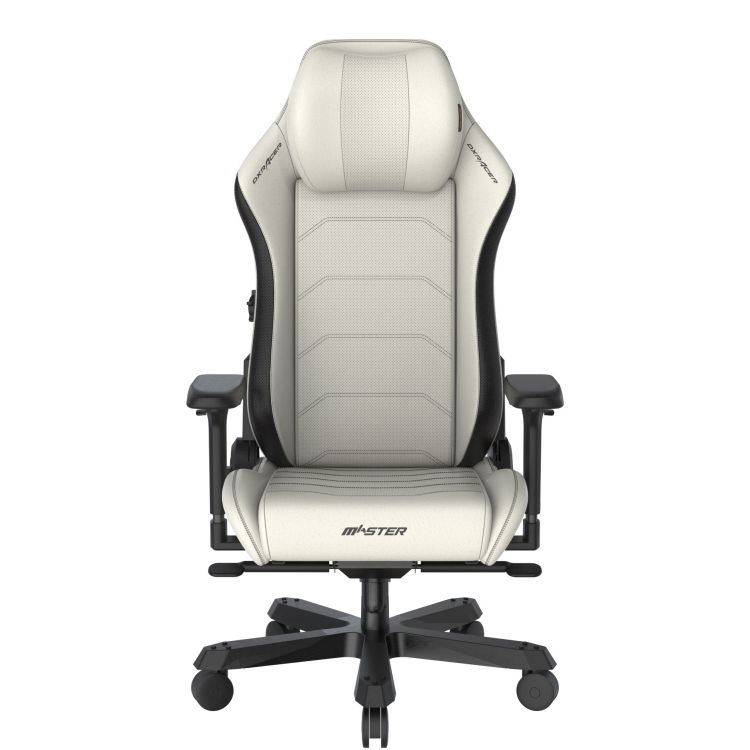 

Кресло DxRacer I-DMC/MAS2022/WN белое с черными вставками, экокожа, 4D-подлокотники, механизм качания, I-DMC/MAS2022/WN