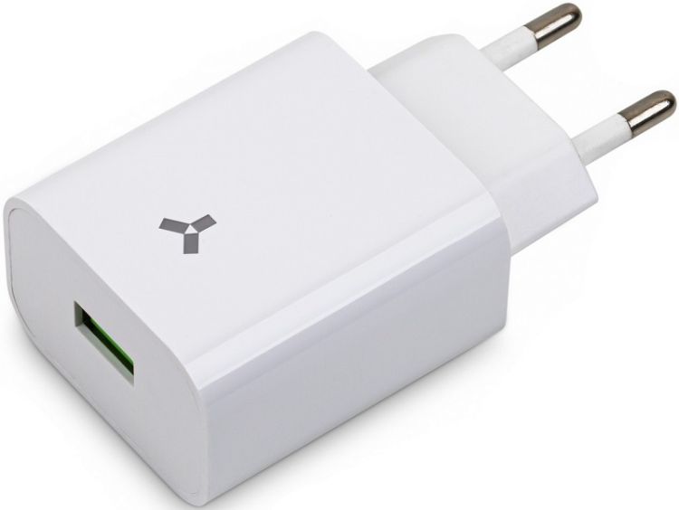 

Зарядное устройство сетевое AccesStyle Sunset 18WU White USB, 3A, Sunset 18WU White