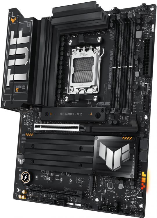 

Материнская плата ATX ASUS TUF GAMING X870-PLUS WIF (AMD AM5, X870, 4*DDR5 (8000), 2*SATA RAID, 4*M.2, PCIe, WiFi, HDMI, 2*USB 3.2, USB 2.0), TUF GAMING X870-PLUS WIF