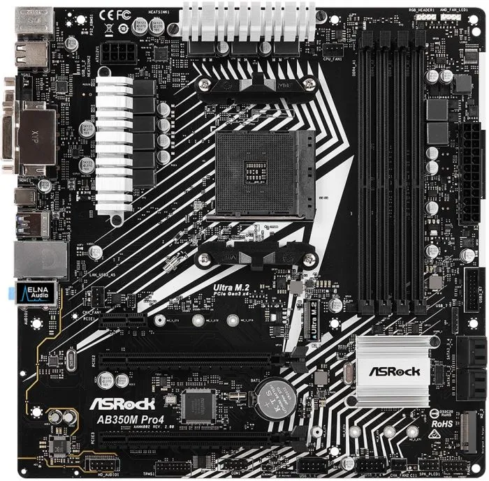 фото ASRock AB350M PRO4 R2.0