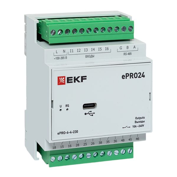 

Модуль расширения EKF ePRO-6-4-230 ePRO24 удаленного управления 6вх\4вых 230В PROxim, ePRO-6-4-230