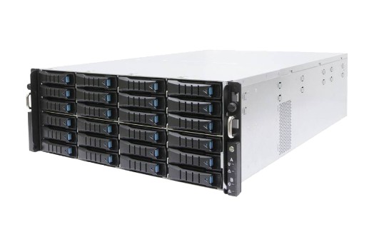 Серверная платформа 4U AIC XP1-A401VG01_nb 24x SATA/SAS hot-swap 3.5/2.5 universal bay, 2x canister, 4x 9mm 2.5 internal bay, 12G expander board wi
