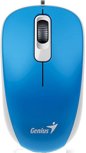 

Мышь Genius DX-110 31010009402 1000 DPI, 3кн., USB, blue (31010116103), DX-110