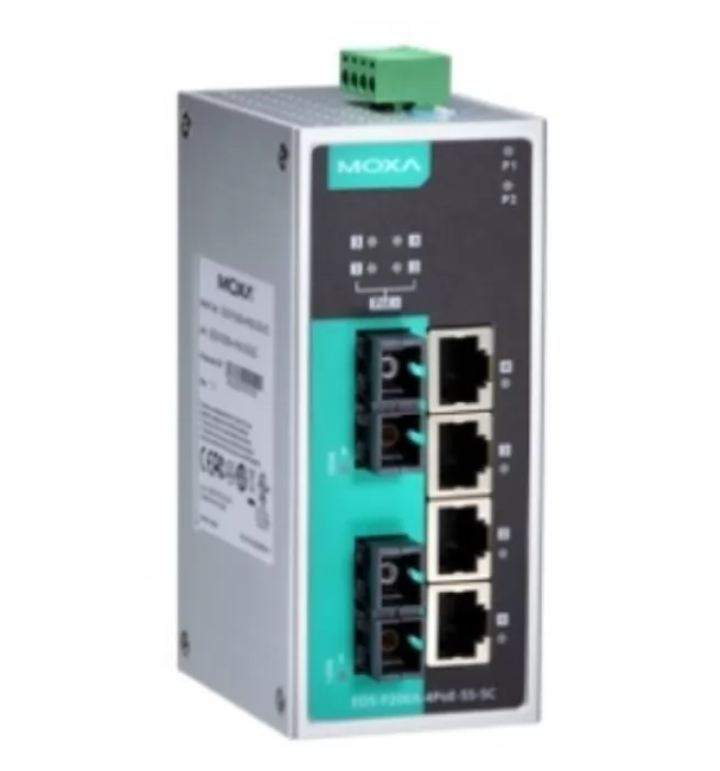 MOXA EDS-P206A-4PoE-MM-SC-T