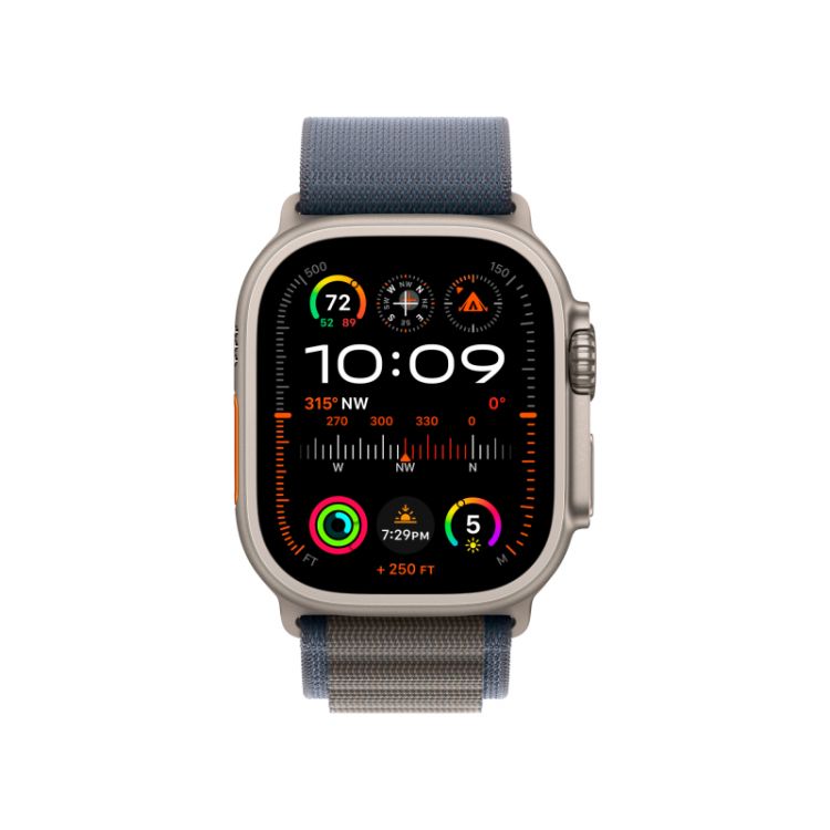 

Часы Apple Watch Ultra 2 49mm MREP3LL/A Titanium Case with Blue Alpine Loop-Medium, Watch Ultra 2 49mm